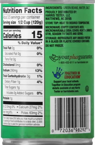 Harris Teeter™ French Style Green Beans Perspective: back