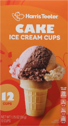 Harris Teeter® Cake Ice Cream Cups Perspective: back