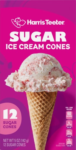 Harris Teeter® Sugar Ice Cream Cones Perspective: back