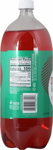 Harris Teeter Cranberry Ginger Ale Soda Perspective: back