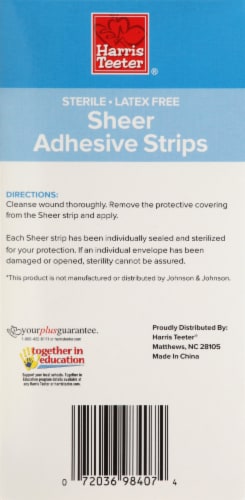 Harris Teeter® Sheer Adhesive Strips Perspective: back