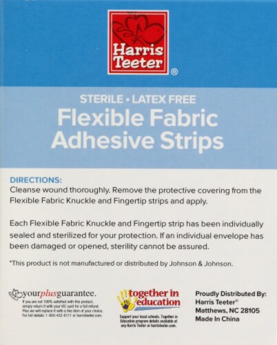 Harris Teeter® Latex Free Flexible Fabric Adhesive Strips Perspective: back