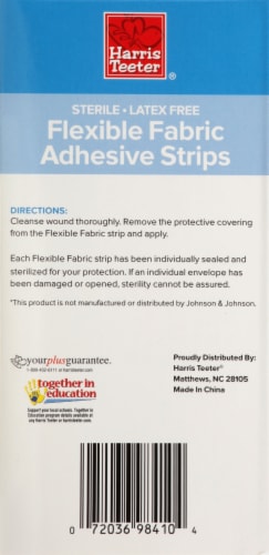 Harris Teeter® Latex Free Flexible Fabric Adhesive Strips Perspective: back