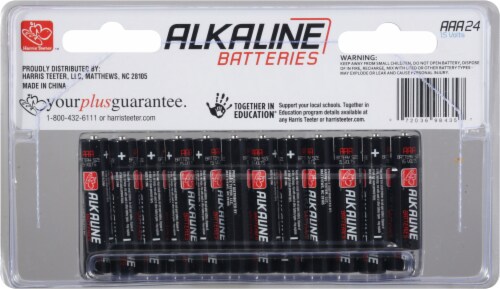 Harris Teeter Alkaline AAA  Batteries - 24 Pack Perspective: back