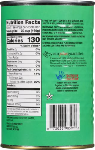 Harris Teeter™ Cut Sweet Poatoes Perspective: back
