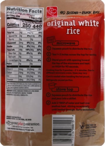 Harris Teeter™ 90 Second Quick Rice® Original White Rice Perspective: back