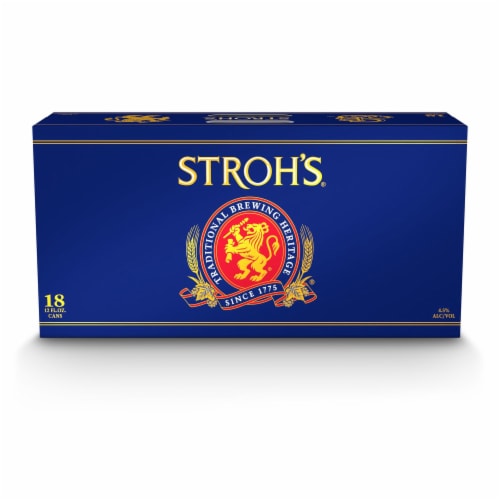 Stroh's® Classic Lager Beer Perspective: back
