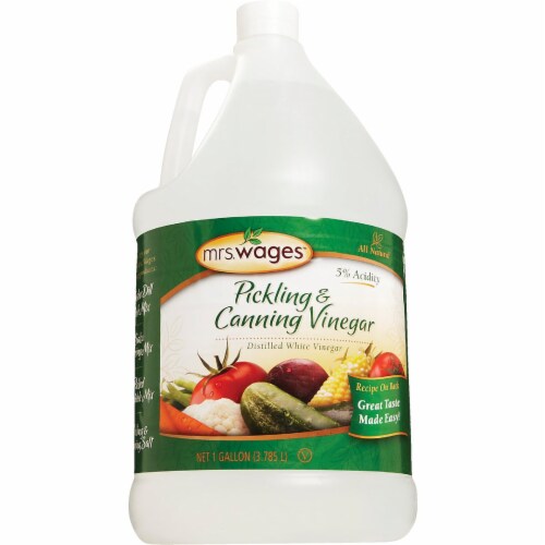 Mrs. Wages 1 Gallon Canning & Pickling Vinegar W654-B3425 Perspective: back