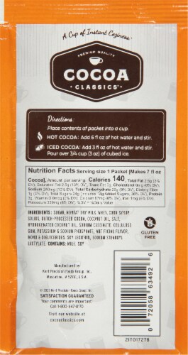 Cocoa Classics Caramel & Chocolate Cocoa Mix Perspective: back