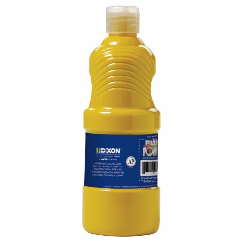 Prang® Washable Tempera Paint - Yellow Perspective: back