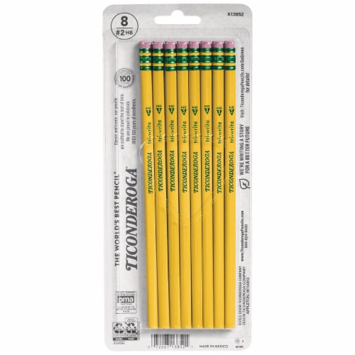 Ticonderoga Tri-Write Pencils Perspective: back