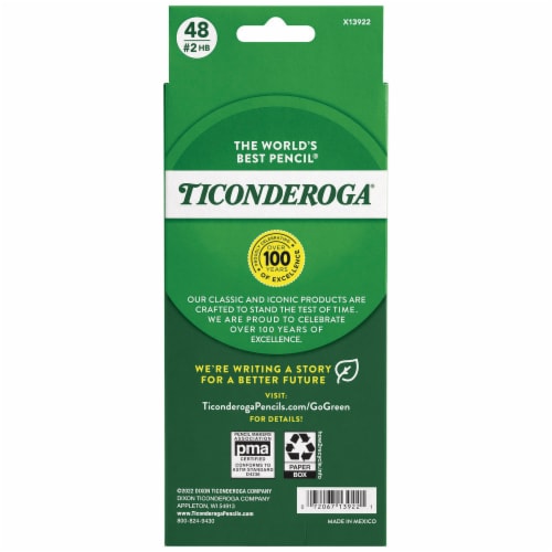 Ticonderoga® #2 Pencil Perspective: back
