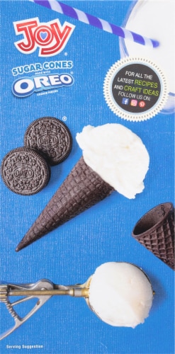 Joy® OREO® Pieces Sugar Cone Perspective: back