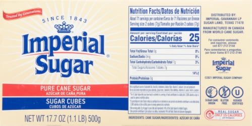 Imperial® Sugar Pure Cane Sugar Cubes Perspective: back