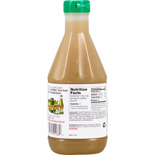La Victoria Mild Green Taco Sauce Perspective: back