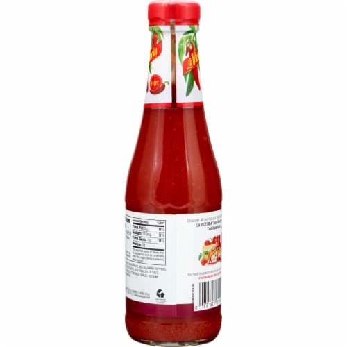 La Victoria ® SALSA BRAVA Salsa Hot, 12 oz. Perspective: back