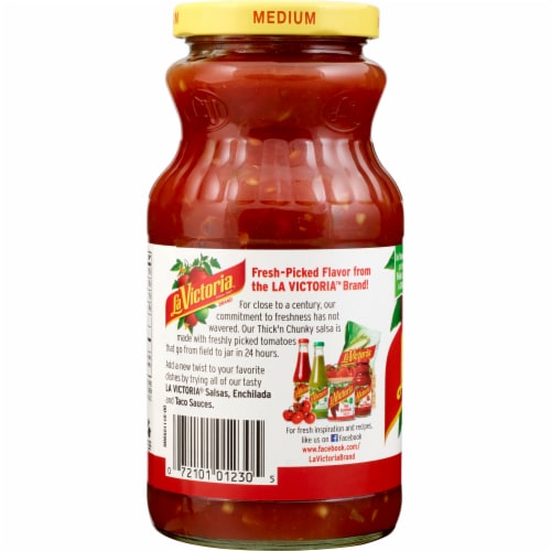 La Victoria® Medium Think n' Chunky Salsa Perspective: back