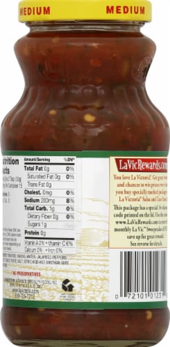 La Victoria® Medium Cilantro Salsa Perspective: back