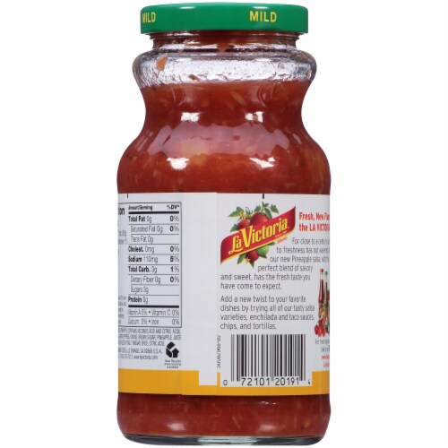 La Victoria Mild Pineapple Salsa Perspective: back