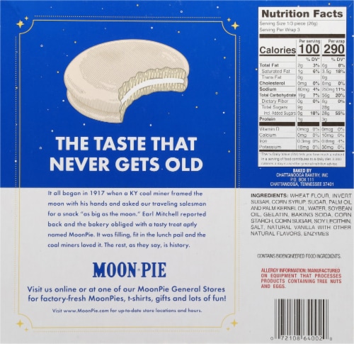 Moon Pie® Vanilla Marshmallow Sandwich Perspective: back