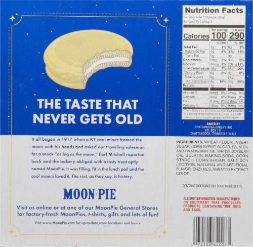 MoonPie® Double-Decker Banana Marshmallow Sandwich Perspective: back