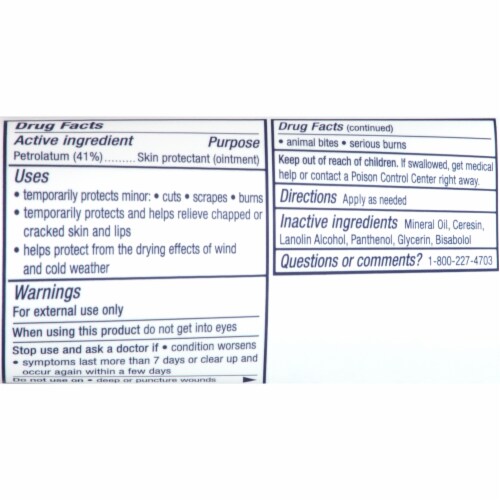 Aquaphor® Advanced Healing Ointment Perspective: back