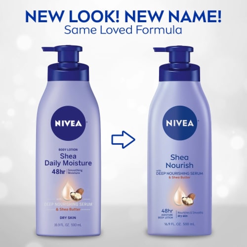 NIVEA Shea Nourish Body Lotion Perspective: back