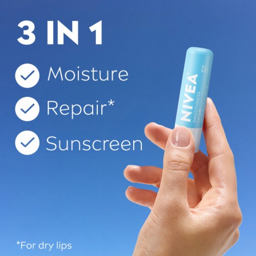NIVEA Smoothness Lip Care SPF 15 Lip Balm Stick Perspective: back