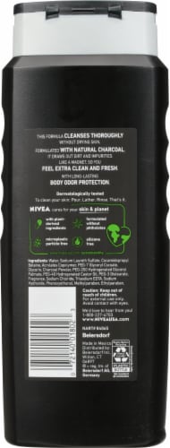 Nivea Men Active Clean Natural Charcoal Body Wash Perspective: back