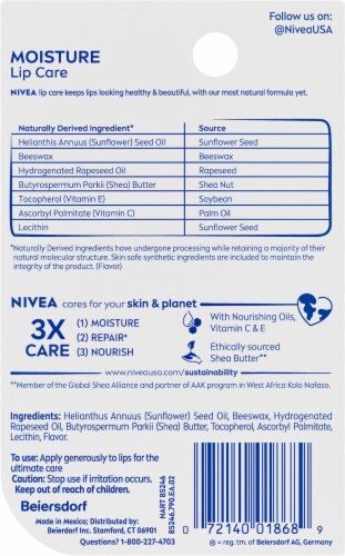 Nivea® Moisture Lip Care Perspective: back