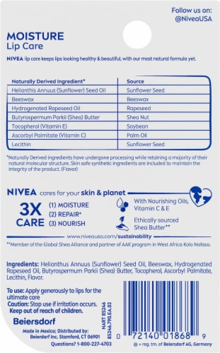Nivea® Moisture Lip Care Perspective: back