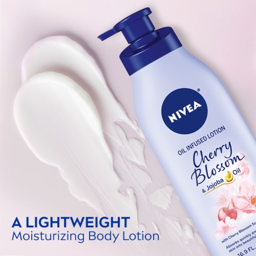 NIVEA Cherry Blossom and Jojoba Oil Infused Body Lotion Perspective: back