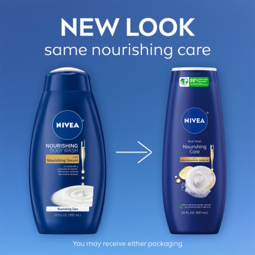 NIVEA Nourishing Care Body Wash with Nourishing Serum Perspective: back