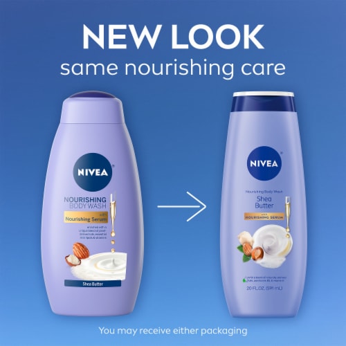 NIVEA Nourishing Shea Butter Care Body Wash with Nourishing Serum