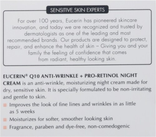 Eucerin® Q10 Anti-Wrinkle Pro-Retinol Night Cream Perspective: back