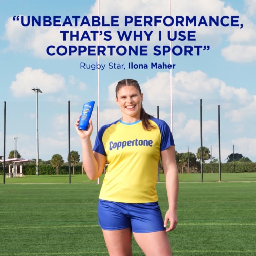 Coppertone Sport Water Resistant Sunscreen SPF 30 Lotion Perspective: back