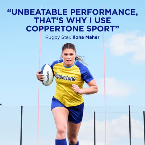 Coppertone Sport Mineral SPF 50 Sunscreen Spray Perspective: back