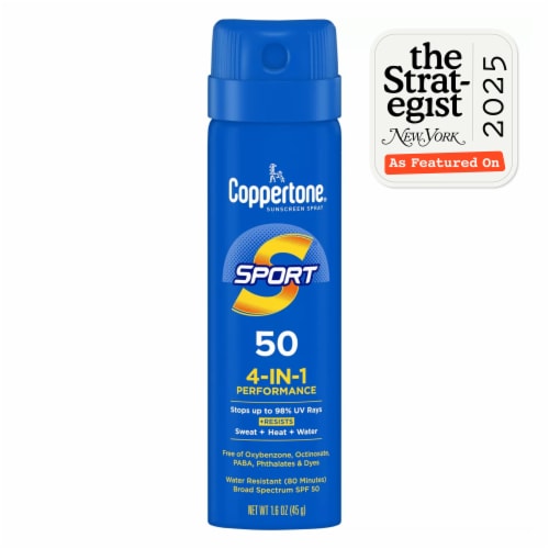Coppertone Sport Sunscreen Spray, Broad Spectrum Spf 50 Water Resistant Spray Sunscreen Perspective: back