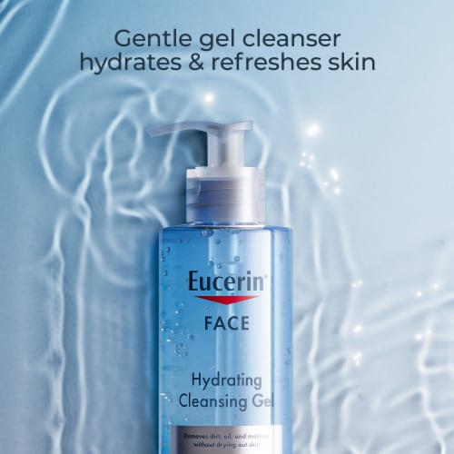 Eucerin Face Gentle Cleansing Hydrating Cleansing Gel With Hyaluronic Acid Perspective: back