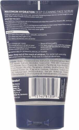 Nivea Men® Maximum Hydration Deep Cleaning Face Scrub Perspective: back