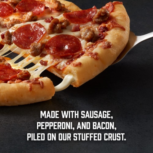 Red Baron Meat Trio Stuffed Crust Frozen Pizza Perspective: back