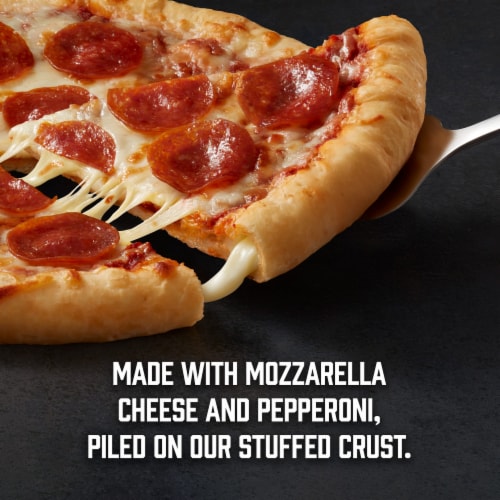 Red Baron Pepperoni Stuffed Crust Frozen Pizza Perspective: back