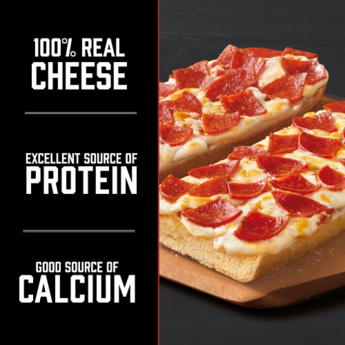 Red Baron Singles French Bread Pepperoni Frozen Pizzas Perspective: back