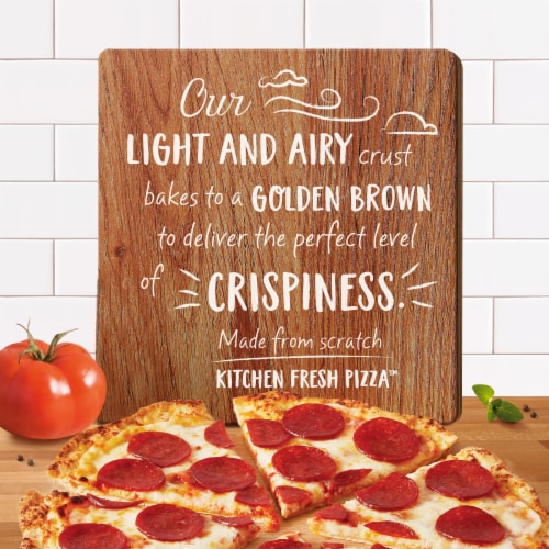 Freschetta Pepperoni Thin Crust Frozen Pizza Perspective: back