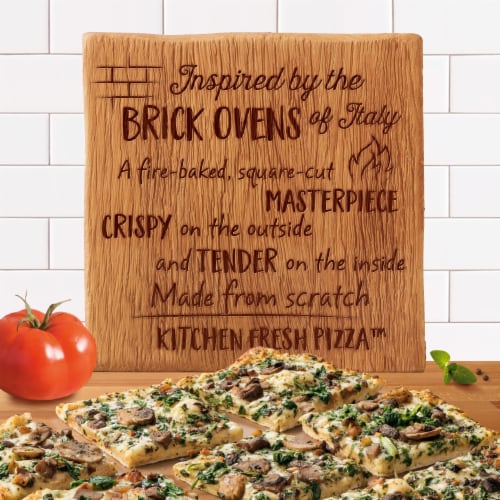 Freschetta Roasted Mushroom & Spinach Brick Oven Crust Frozen Pizza Perspective: back