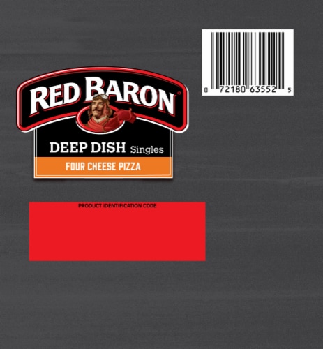 Red Baron® Frozen Four Cheese Pizza Deep Dish Singles Perspective: back