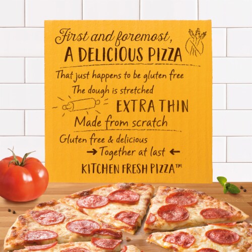 Freschetta Pepperoni Gluten Free Thin Crust Frozen Pizza Perspective: back
