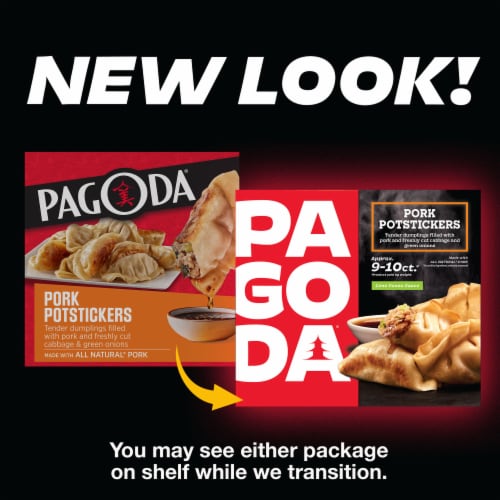 PAGODA® Frozen Pork Potstickers with Lime Ponzu Dipping Sauce All-Natural Pork Box Perspective: back