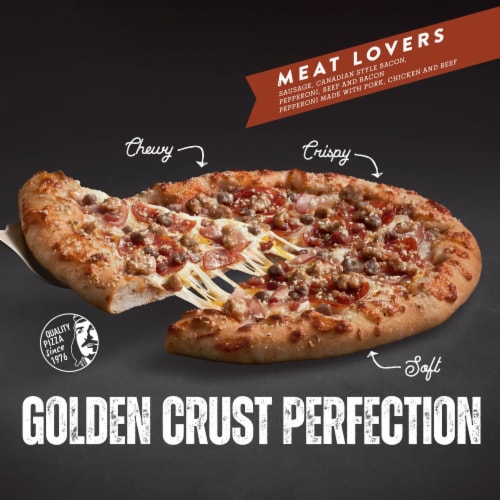 RED BARON® Frozen Pizza Fully Loaded ™ Hand Tossed-Style Meat Lovers Perspective: back