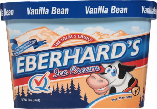 Eberhard's Vanilla Bean Ice Cream Tub Perspective: back